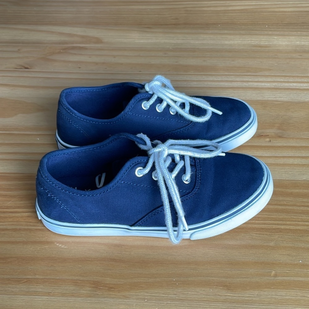 Janie & Jack‎ Navy Blue and White Sneaker